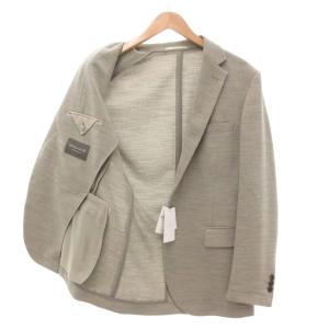 UNITED ARROWS タグ付き ドビー 2ボタンジャケット ブレザー 2B ノッチドラペル M ベージュ 6122-699-0221-2350