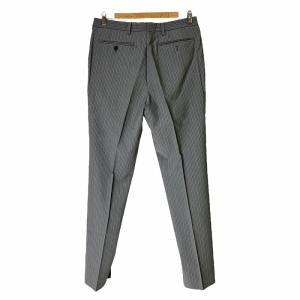 NEWYORKER ウール センタープレス ストライプ スラックス テーパード パンツ A6 グレー 11-07-5111