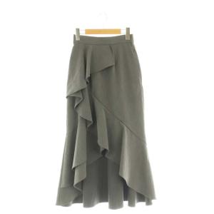 タグ付き 24AW ラッフルマーメイドティアードスカート フレア マキシ ロング SWFS245041