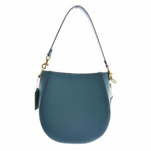 COACH Maddy Hobo ハンドバッグ ショルダー 2WAY レザー ポーチ付き マグネット 青 ブルー 88344