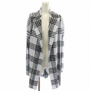 ISSEI MIYAKE テーラードジャケット チェック柄 プリーツ