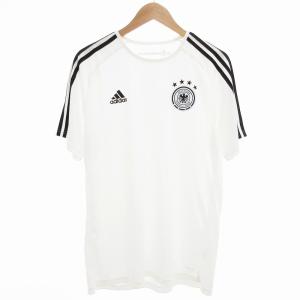 サッカーユニフォーム Tシャツ ゲームシャツ スリーストライプス ドイツ代表 半袖 L 白 ホワイト /AE