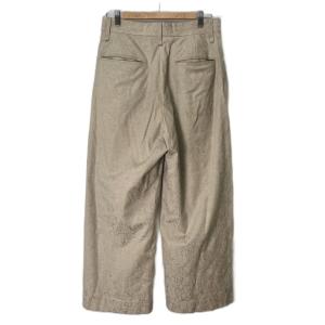 iroquois 2タック入り 総柄 ワイド スラックス パンツ 1 ベージュ 476115