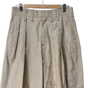 iroquois 2タック入り 総柄 ワイド スラックス パンツ 1 ベージュ 476115