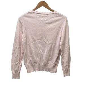 PINK HOUSE フリル リブ カーディガン ボタン ポケット コットン ピンク A2151KCD225