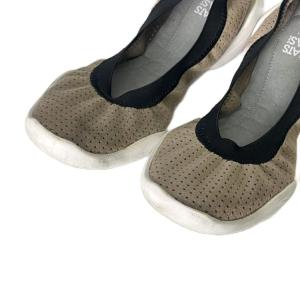 PLEATS PLEASE ISSEY MIYAKE イッセイミヤケ ISSEY MIYAKE メッシュ フラットシューズ スリッポン 25.0cm ベージュ