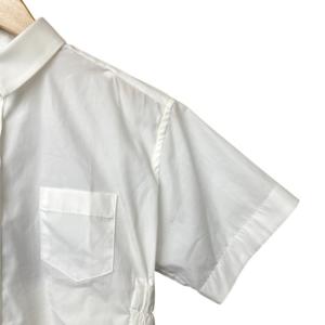 sacai カットアウト プリーツ シャツ ブラウス 半袖 18-03988 1 白 ホワイト