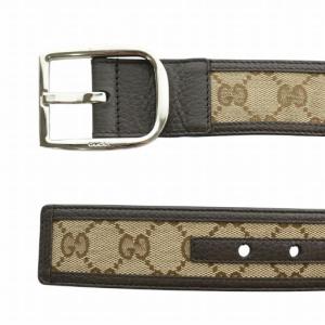 GUCCI ベルト GGキャンバス 100・40 ベージュ ブラウン
