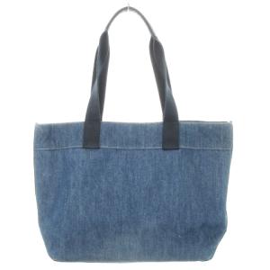 COACH トートバッグ 肩掛け デニム ロゴ プリント 裏地花柄 青 ブルー F67415 /AH21 GY18