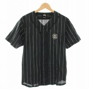 ストライプポプリンベースボールシャツ Stripe Poplin Baseball shirt ゲームシャツ