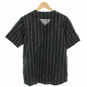 STUSSY ストライプポプリンベースボールシャツ Stripe Poplin Baseball shirt ゲームシャツ