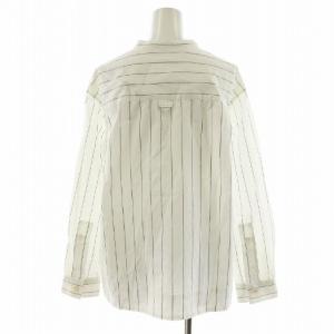 MHL. 24年 WORKWEAR STRIPE COTTON SHIRTING シャツ ブラウス 長袖 ストライプ柄