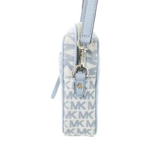 MICHAEL KORS ショルダーバッグ キャンバス レザー 革 MK柄 総柄 ロゴ 青 ブルー 32T2ST9C71 /CK21