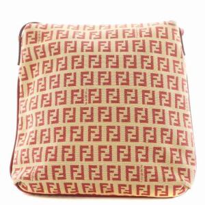 FENDI マンマバケット ズッキーノ ベージュ レッド