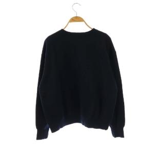 IENA 23AW フルールプリントスウェット カットソー 長袖 タグ付き F ネイビー ホワイト /DO OS