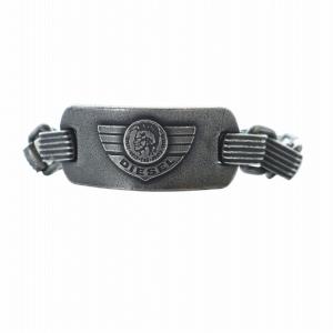 DIESEL ブレスレット アクセサリー バングル ロゴ ブレイブマン シルバー色 GY42 /MQ