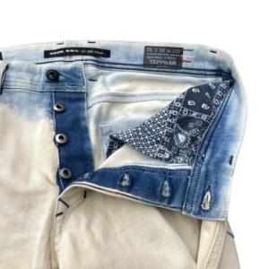 DIESEL TEPPHAR 0852J クラッシュ加工 デニムパンツ ジーンズ ストレッチ W30 L32 白 ホワイト