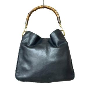 GUCCI バンブー ワンショルダーバッグ 2way ハンドバッグ レザー 001 123 1638 黒 ブラック