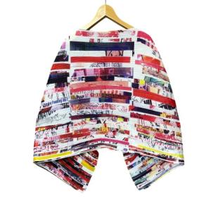 PLEATS PLEASE ISSEY MIYAKE イッセイミヤケ 13SS Terry Johnson コラボ 総柄 プリーツ ポンチョ