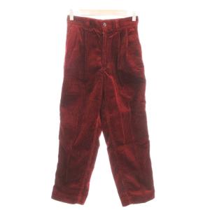 タグ付き コーデュロイパンツ スラックス ストレート 0 赤 レッド /AE