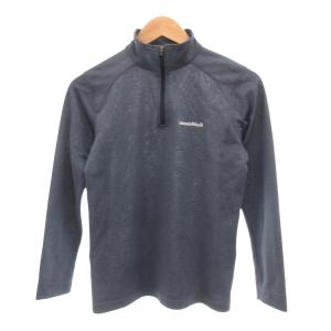 カットソー ロンT ハーフジップ 長袖 M 紺 ネイビー /JS