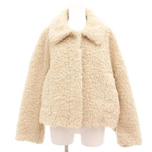 ショートボアコート フロントフライ F アイボリー SWFJ224297 /AE