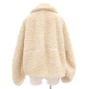 SNIDEL ショートボアコート フロントフライ F アイボリー SWFJ224297 /AE