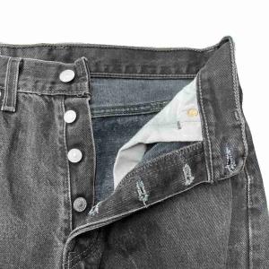 Levi's 501 ストレート ブラック デニムパンツ ボタンフライ USA製