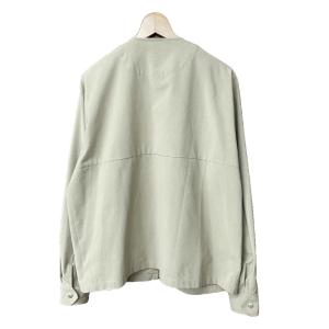 BEAMS HEART 美品 COOLMAX R ノーカラーブルゾン ジャケット 42-18-0321-639 M ベージュ