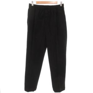 RT トリコットコーデュロイ イージーパンツ テーパード M センタープレス 黒 ブラック 23030300101130