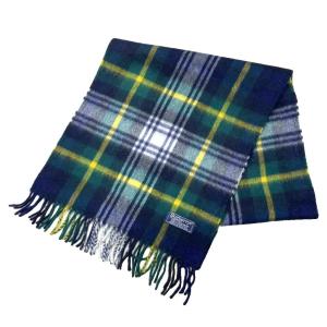 burberrys チェック マフラー ストール カシミヤ グリーン ネイビー イエロー