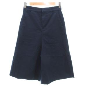 ガウチョパンツ ハーフ ワイド 2 紺 ネイビー /UO GY43