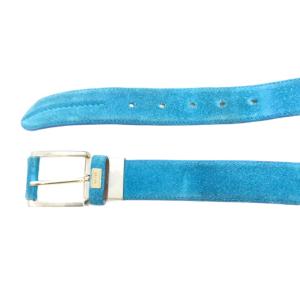 ARMANI COLLEZIONI ベルト スエード レザー ターコイズブルー /UO GY43
