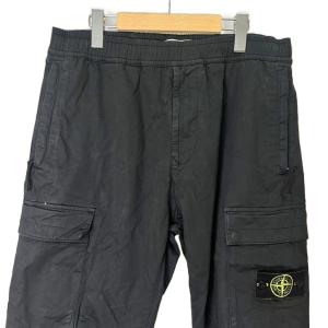 STONE ISLAND ガーメントダイ テーパード カーゴパンツ W34 ブラック 811531314
