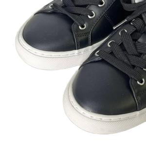 Calvin Klein Calysse ローカットスニーカーシューズ ロゴ 7M 24.0cm 黒 ブラック 白 ホワイト