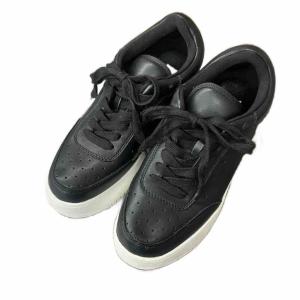 STEVE MADDEN 厚底 スニーカー ローカット 7M 24.0cm 黒 ブラック 白 ホワイト