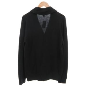 BANANA REPUBLIC タグ付き カーディガン ニット 長袖  厚手 L 黒 ブラック ショールカラー /GV GY43