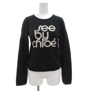 Tシャツ カットソー 長袖 ロンT プリント 黒 ブラック /GV GY43