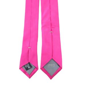 ARMANI COLLEZIONI 美品 ネクタイ ナロータイ シルク ショッキングピンク /UO GY43