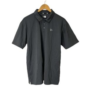 ロゴプリント ポロシャツ 半袖 シャツ カットソー XL グレー