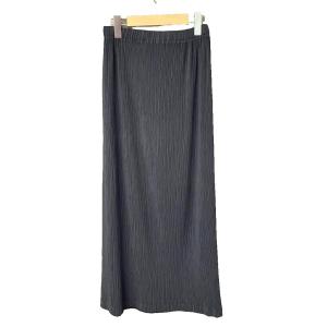 美品 プリーツ ロングスカート イージー IM93FG452 2 こげ茶 ダークブラウン系