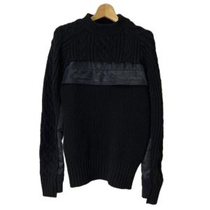19AW ドッキングニット セーター ウール 1 ブラック