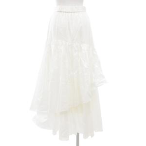 SNIDEL 22SS ティアードボリュームスカート ロング マキシ 1 白 ホワイト SWFS222097 /GV