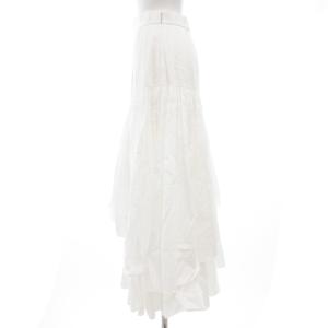 SNIDEL 22SS ティアードボリュームスカート ロング マキシ 1 白 ホワイト SWFS222097 /GV