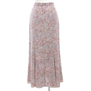 SNIDEL バリエプリントマーメイドライクスカート ロング マキシ 0 ピンク グレー系 SWFS211122 /GV