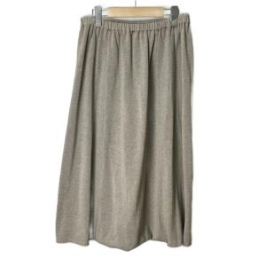 コットンラミー サルエルパンツ イージーパンツ グレージュ E141K155