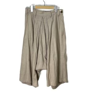 ヨウジヤマモト サルエルパンツ リネン混 タック入り 1 ベージュ YB-P13-024