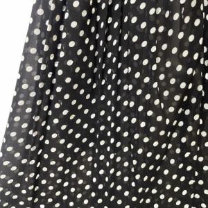 COMME des GARCONS ドット柄 シースルー シアー サルエルパンツ イージー 水玉 GE-P031 XS 黒 ブラック 白