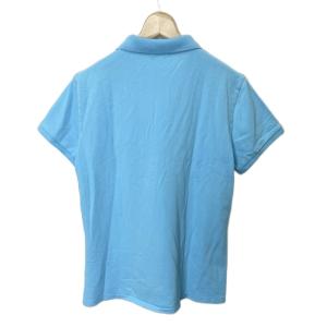 POLO RALPH LAUREN SLIM FIT ポロシャツ カットソー ロゴ刺繍 半袖 水色 XL AA