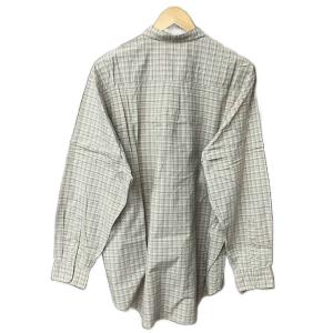Papas チェック柄 シャツ 長袖 コットン ロゴ刺? L マルチカラー
